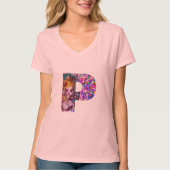 VALENTIJN VENETIAN MASQUERADE MONOGRAM R BRIEF T-SHIRT (Voorkant)