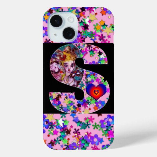 VALENTIJN VENETIAN MASQUERADE MONOGRAM S BRIEF Case-Mate iPhone CASE (Achterkant)