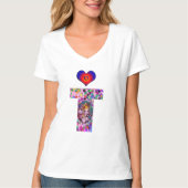 VALENTIJN VENETIAN MASQUERADE MONOGRAM T BRIEF T-SHIRT (Voorkant)