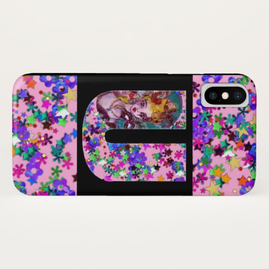 VALENTIJN VENETIAN MASQUERADE MONOGRAM U-BRIEF Case-Mate iPhone CASE (Achterkant (horizontaal))