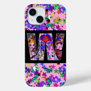 VALENTIJN VENETIAN MASQUERADE MONOGRAM W BRIEF iPhone 15 CASE