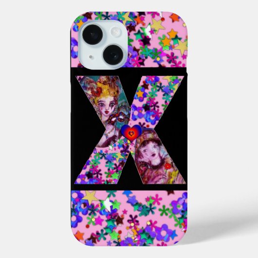 VALENTIJN VENETIAN MASQUERADE MONOGRAM X BRIEF Case-Mate iPhone CASE (Achterkant)