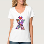 VALENTIJN VENETIAN MASQUERADE MONOGRAM X BRIEF T-SHIRT (Voorkant)