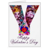 VALENTIJN VENETIAN MASQUERADE MONOGRAM Y-BRIEF (Voorkant)