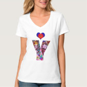 VALENTIJN VENETIAN MASQUERADE MONOGRAM Y-BRIEF T-SHIRT (Voorkant)