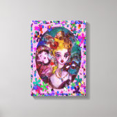 VALENTIJN VENETIAN MASQUERADE PARTIJ CANVAS AFDRUK (Voorkant)