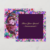 VALENTIJN VENETIAN MASQUERADE PARTIJ KAART (Voorkant / Achterkant)