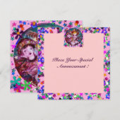 VALENTIJN VENETIAN MASQUERADE PARTIJ KAART (Voorkant / Achterkant)