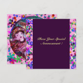 VALENTIJN VENETIAN MASQUERADE PARTIJ KAART (Voorkant / Achterkant)