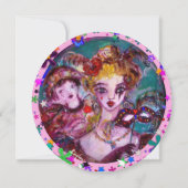 VALENTIJN VENETIAN MASQUERADE PARTIJ KAART (Achterkant)