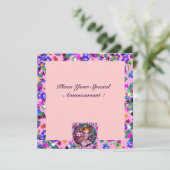 VALENTIJN VENETIAN MASQUERADE PARTIJ KAART (Staand voorkant)