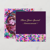 VALENTIJN VENETIAN MASQUERADE PARTIJ KAART (Voorkant / Achterkant)