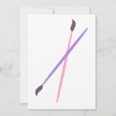 Valentijn verf en penselen kaart (Achterkant)