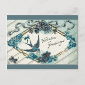  Valentijn vergeet-me-Nots Feestdagenkaart (Voorkant)