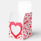 Valentijn Verjaardag Rode Confetti Hart Gepersonal Bedankdoosjes (Geopend)