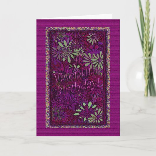 Valentijn verjaardag! - Vers binnen Feestdagen Kaart (Voorkant)