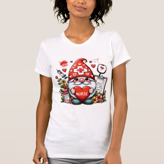 Valentijn Verpleegkundige Waardering T-shirt (Voorkant)