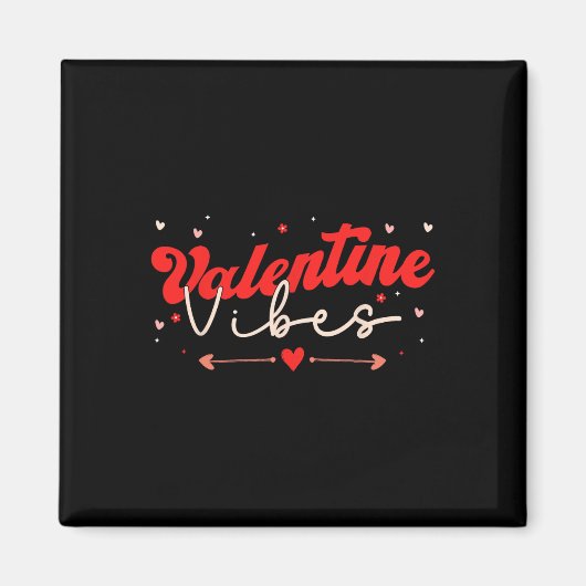Valentijn Vibes Funny Valentijnsdag Matching Paja Magneet (Voorkant)
