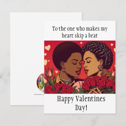 Valentijn viering van LGBTQI-Romance Notitiekaartje (Voorkant / Achterkant)