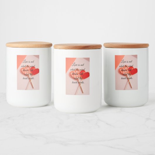 Valentijn Voedselcontainer Etiket (Flessen)