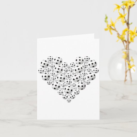 Valentijn Voetbal Hart Drip Srt Liefde Valentijnsd Kaart (Gele Bloem)