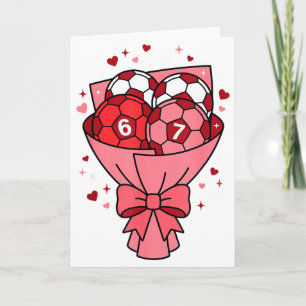 Valentijn Voetbalspel Liefde Voor Voetbal Meisje 6 Kaart