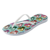 Valentijn vogels verliefd teenslippers (Schuin)