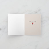  Valentijn voor charmedamubelen Feestdagen Kaart (Binnen)