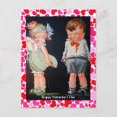 Valentijn voor Cute & Shy Boy & Girl (kopie) Briefkaart (Voorkant)