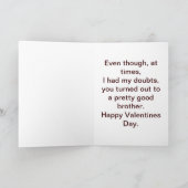 Valentijn voor de Kaart van de Broer (Binnen)