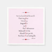VALENTIJN - Voor God zo geliefd als de wereld Servetten (Voorkant)
