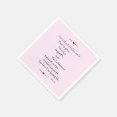 VALENTIJN - Voor God zo geliefd als de wereld Servetten (Hoek)