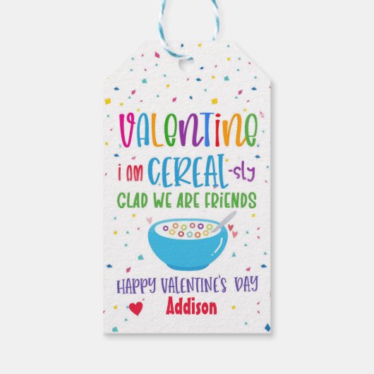 Valentijn voor graan Markering met grasland mijn v Cadeaulabel (Achterkant)