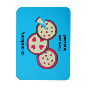 Valentijn voor Grandson - Pizza humor Magneet
