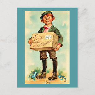 Valentijn voor haar, 1906 Boy Afbeelding Feestdagenkaart