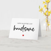 Valentijn voor hem, Happy Valentin's Day Handsome Kaart (Gele Bloem)