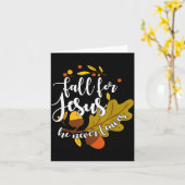 Valentijn voor Jezus Hij Verlaat Nooit Herfst Vale Kaart (Gele Bloem)