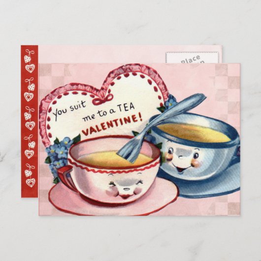 Valentijn voor Kind Feestdagenkaart (Voorkant / Achterkant)