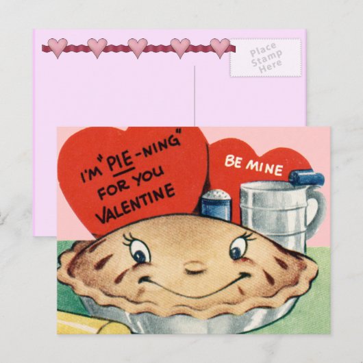 Valentijn voor kinderen feestdagenkaart (Voorkant / Achterkant)