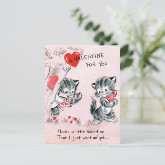 Valentijn voor kinderen feestdagenkaart (Staand voorkant)