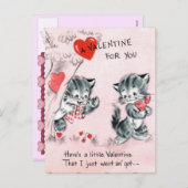 Valentijn voor kinderen feestdagenkaart (Voorkant / Achterkant)