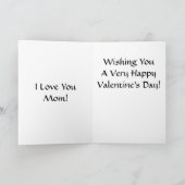  Valentijn voor kindermeisje voor moeder Feestdagen Kaart (Binnen)