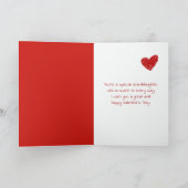 Valentijn voor kleindochter kaart (Binnen)