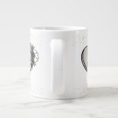 Valentijn voor kleinkind Black Heart Grote Koffiekop (Achterkant)