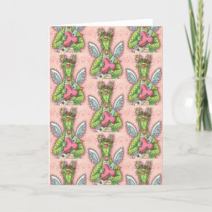 VALENTIJN VOOR KUSTMATIGE DRAGON, HART- EN ARROUWV FEESTDAGEN KAART