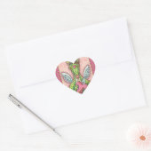 VALENTIJN VOOR KUSTMATIGE DRAGON, HART- EN ARROUWV HART STICKER (Envelop)