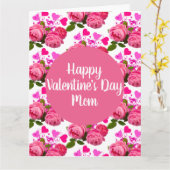 Valentijn voor Mam Rozen en Hearts Greeting Kaart (Gele Bloem)