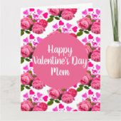 Valentijn voor Mam Rozen en Hearts Greeting Kaart (Voorkant)