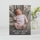 Valentijn voor mama en papa feestdagenkaart (Staand voorkant)