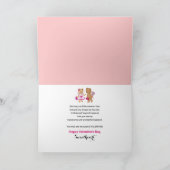 Valentijn voor mijn man twee Teddy Bears Card Kaart (Binnen)